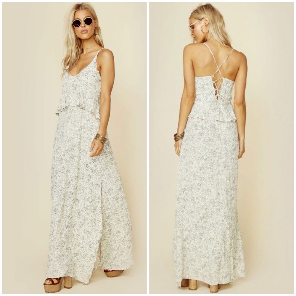 Roe + May Jolie Floral Maxi Dress